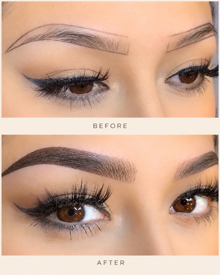 Nano brows before and after 4